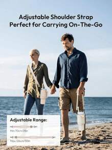 1 Stück 1,2 Liter Wasserflasche Hülle, tragbare Reise Träger Tasse Halter Abdeckung mit Riemen, Griff, isolierte Tassen Hülle, passend für große Tassen Hülle