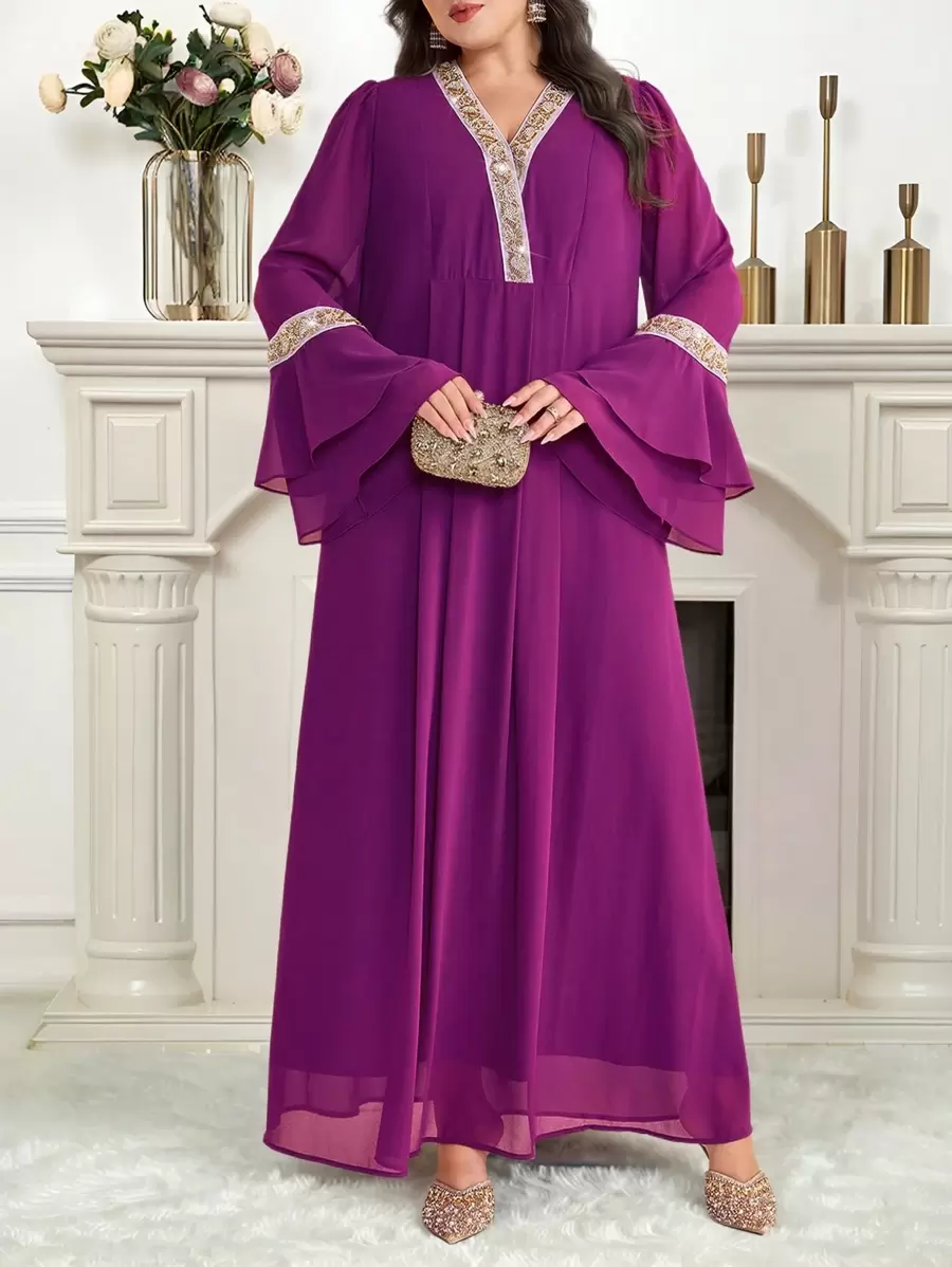 Al Najma Plus Size Women Turkish & Arabic Style Traditional Long Tunic