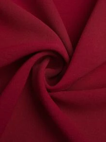 SHEIN MOOSTA Falda de mujer talla grande en color borgoña, estilo vintage retro barroco, cintura alta, bajo bajo, con volantes y capas, para fiestas/estilo bohemio, para primavera/verano, regalo para el Día de San Valentín - Burdeos - Ver 6