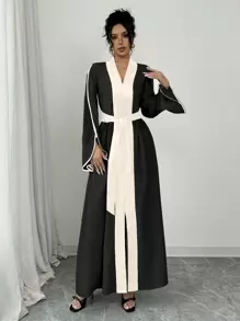 Elenzga Vestido largo para mujer, minimalista y de moda, apropiado para el verano - Multicolor - Ver 3
