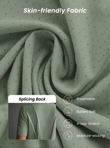 Powerista 女式纯色简约日常短袖运动T恤和背心健身衫