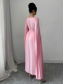 Chiquease Valentine's Day Women Elegant Pink Ruffle 2 Pieces Set Fall Cloth For Women - Pink - View 2