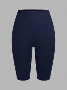 SHEIN EZwear 3pcs/Set Women's Casual Knitted Skinny Short Leggings, Summer