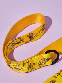 Nick 90s X SHEIN 90s Cute Cartoon Pet Leash, Fixed-Length Traction Rope, Can Be Used With A Collar (Collar Not Included)