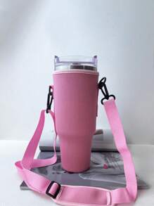 1 Stück 1,2 Liter Wasserflasche Hülle, tragbare Reise Träger Tasse Halter Abdeckung mit Riemen, Griff, isolierte Tassen Hülle, passend für große Tassen Hülle