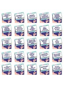 SHEIN 1pc Team Building Board Game Cards, Game Cards, Adult Leisure Party Cards, Romantic Dating Game Cards, Intimate Relationship Fun Game Cards Games, Board Games, Game, Games>Board Game Card Game, Games>Board Game Card Game - Multicolor - View 6