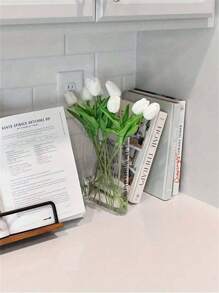 Bình hoa để trang trí kệ sách dễ thương, Bình hoa độc đáo cho người yêu sách, Bình hoa Acrylic mang hương vị nghệ thuật và văn hóa để trang trí văn phòng tại nhà, Một cuốn sách về hoa Ngày lễ tình nhân, Đám cưới ngày lễ tình nhân, Sinh nhật, Trang trí mùa thu - Nhiều màu - Xem 8