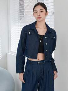 DAZY New Spring Style Relaxed Fit Women Denim Set - Blue - View 7