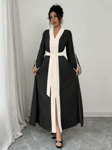 Elenzga Vestido largo para mujer, minimalista y de moda, apropiado para el verano - Multicolor - Ver 6
