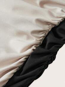 Muchica Women's Solid Color Everyday Knitted Tight Small Slit Mini Dress 2 Pieces Set For Daily Wear - Multicolor - View 3