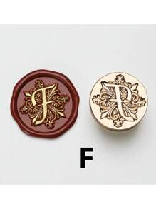 SHEIN 1 A-Z Letter Wax Sealed Stamp With Various Classic Letters, Brass Head, Gratitude Card/Envelope/Gift Packaging/Wedding Engagement Party Invitation Letter, DIY Manual (26 Stamps) Stamp Head Back To School