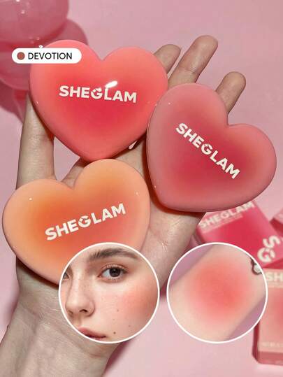 Playing Cupid Cream Blush-Devotion 7 Shades Multi-Use Orange Heart Blush Cream For Lips And Cheeks Highly Pigmented Non-Fading Natural Satin Finish Lip Cream Non-Greasy Blendable Face Makeup Rare Brand Beauty Makeup Face Paint Cosmetic For Women Girls Perfect For Fall Winter Ideal For Y2K Fancy Fashion Suitable For Birthday Christmas Present Party Ready Best Color