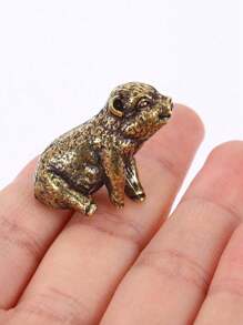 SHEIN Retro Copper-Bronze Mini Pig Statue - Charming Home Decor, Brass Accent Piece, Vintage Decorative Figurine & Artisan Craft For Unique Home Styling Best Gifts Birthday - Multicolor - View 6