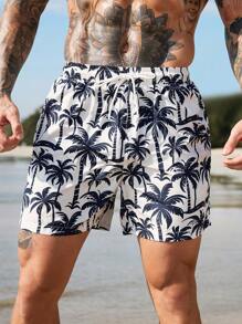 Manfinity Swimmode 男士休闲简约沙滩短裤，日常穿着