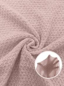 EMERY ROSE Women's Solid Color Batwing Sleeve Long Sleeve Cardigan Fall Winter Cloth For Women - Pink - View 3