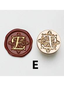 SHEIN 1 A-Z Letter Wax Sealed Stamp With Various Classic Letters, Brass Head, Gratitude Card/Envelope/Gift Packaging/Wedding Engagement Party Invitation Letter, DIY Manual (26 Stamps) Stamp Head Back To School