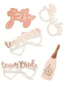 SHEIN 25pcs, Fun And Creative Bride-To-Be Photo Booth Props For Weddings, Engagements, And Bachelor Parties - Perfect For Adding A Festive Touch To Your Celebration!