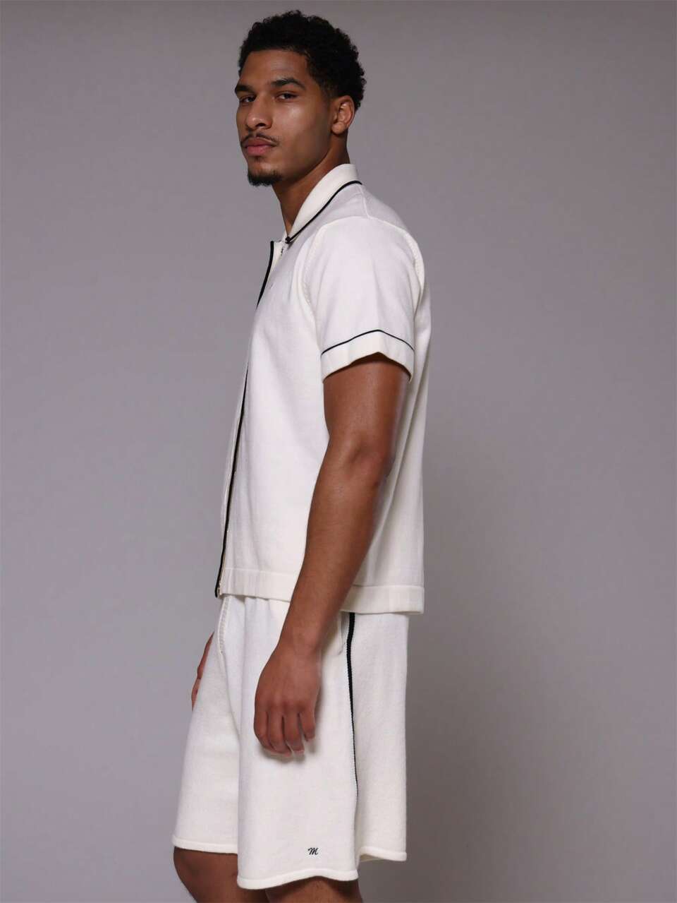 Knitted Contrast Binding Oversized Cardigan For Spring Summer