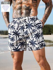 Manfinity Swimmode 男士休闲简约沙滩短裤，日常穿着