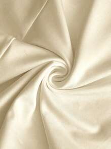 Muchica Women's Apricot Knitted Casual Short Unitard With Ruched Detailing And Spaghetti Straps - Apricot - View 5