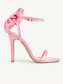 CUCCOO CHICEST Pink Crystal Bow Party High Heel Sandals - Pink - View 3