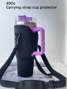 1 Stück 1,2 Liter Wasserflasche Hülle, tragbare Reise Träger Tasse Halter Abdeckung mit Riemen, Griff, isolierte Tassen Hülle, passend für große Tassen Hülle