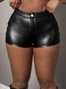 Slaydiva 2025 Summer New Arrivals Musician Festival, Easter, Western, Nomadic, St. Patrick's Day, Birthday Party, Graduation, Student, Everyday, All-Match, Casual, Holiday, Cruise, Beach, Sunbathing, Fashion, Sportswear, Streetwear, Utility Pockets Women Shorts