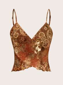 SHEIN ICON 女士休闲不对称袖孔细肩带背心，适合夏季