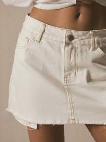 MUSERA Jupe en jean mini avec détail de poche apparente, taille mi-haute. printemps-été, look mignon pour les vacances, style 90's/Y2K, idéal pour les festivals, concerts, tenues de ville décontractées, chic en automne-hiver à Nashville