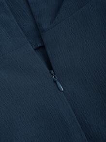 Sweetra 纯色系带露背收腰吊带连衣裙 酒红色女装