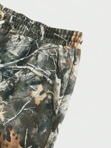 Manfinity VCAY Pantalón casual de uso diario para hombres, minimalista y de moda - Caqui - Ver 4