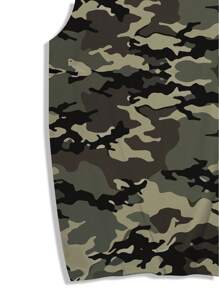 Manfinity LEGND Plus Size Men's Fashionable Camouflage Print Tank Top - Multicolor - View 6