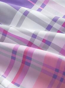 SHEIN MOD Váy in hoa cổ điển lãng mạn có đuôi váy có thể tháo rời, tay bồng trang trí xếp nếp, viền ren, thích hợp cho ngày lễ, dã ngoại, hẹn hò - Nhiều màu - Xem 4