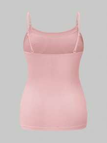 SHEIN Maternity Sleeveless Nursing Camisole - Baby Pink - View 7