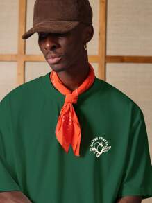 SUMWON 男士 Capri Italia 夏季旅游T恤，休闲地中海旅行设计印花沙滩度假都市街头风时尚上衣 - 綠色 - 查看 5