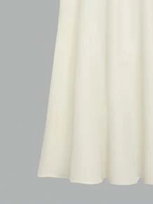 SHEIN Explorewe Teen Girl Sleeveless Solid Color Dress With 3D Bow Decor, Casual Ladylike Style, Comfortable For Daily, Summer, And Elegant For Weddings & Wedding Guests - Apricot - View 5