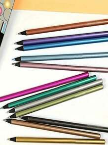 Set de 12 lápices de colores metálicos para arte, bocetos y dibujos - Multicolor - Ver 2