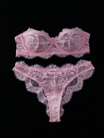 Kanten Bustier Verleidelijke BH Slipje Lingerie Set view 5