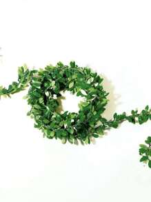 SHEIN 1/2 件 7.5/15 米人造绿色植物、藤蔓、新年装饰、假植物、房间装饰、秋季装饰、假花、植物、花园、秋季装饰、中心装饰、婚礼装饰、家居装饰、户外花园、客厅、卧室、DIY 花环材料、糖果盒、情人节、礼物 - 彩色 - 查看 5