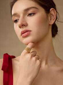 MOTF PREMIUM NHẪN MẠ VÀNG 18K CÁ NHÂN HÓA MỞ - Vàng - Xem 5