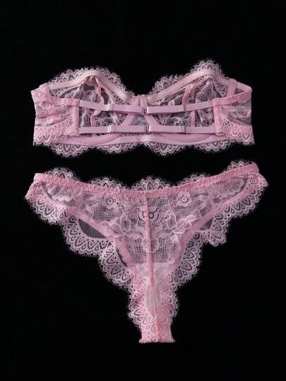 Kanten Bustier Verleidelijke BH Slipje Lingerie Set view 2