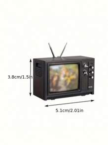 SHEIN 1 件模拟电视机微型模型用于装饰房屋装饰最佳生日礼物 - 彩色 - 查看 5