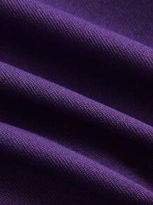 Sweetina Camiseta de tirantes con inserto de malla y cierre de corchete frontal en blanco - Morado - Ver 3