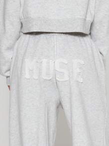 MUSERA Winter Clothes Wide Leg Sweatpants Party - Light Grey - View 6
