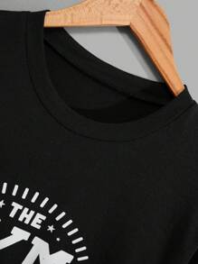RueChic 3 pièces T-shirts à manches courtes réguliers imprimés en coton pour la salle de gym