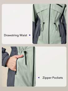 OutZeal Woman Lightweight Cooling Nylon Drawstring Waist Sun Protection Outdoor Jacket With Zipper Pockets Explore Outdoor Hiking