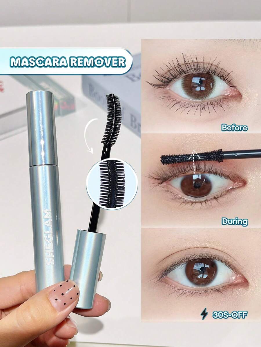 SHEGLAM Removedor De RíMel Clean Queen FáCil De Usar EliminacióN Sencilla Del RíMel Maquillaje De Ojos Suave Y No Irritante MáScara De PestañAs Para El Navidad Invierno Marca Belleza Maquillaje Maquullaje CosméTica Para Mujeres NiñAs Perfecto Para Invierno Primavera Verano Ideal Para Y2K Elegante Moda Adecuado Para CumpleañOs DíA De La Madre Regalo Fiesta Listo Mejor Color - transparente - Ver 1