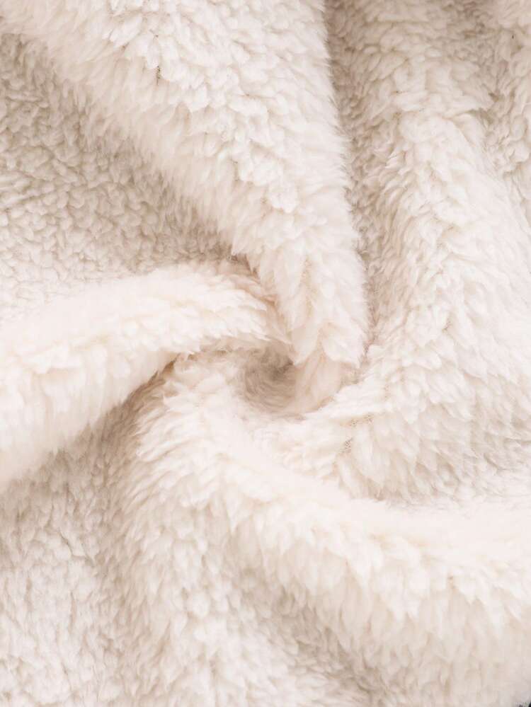 Chaqueta con capucha de bloque de color forrada térmicamente para niños pequeños
