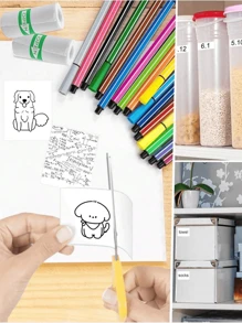 5/10/20 卷白色自粘贴纸纸适用于便携式高清照片打印机，适用于打印学习笔记、工作、照片、图片和备忘录，迷你打印纸，57 毫米