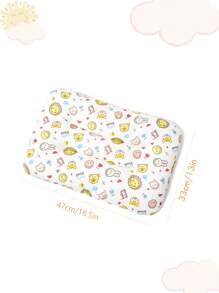 SmileyWorld® | SHEIN 卡通图案舒适棉质儿童枕头 - 彩色 - 查看 3